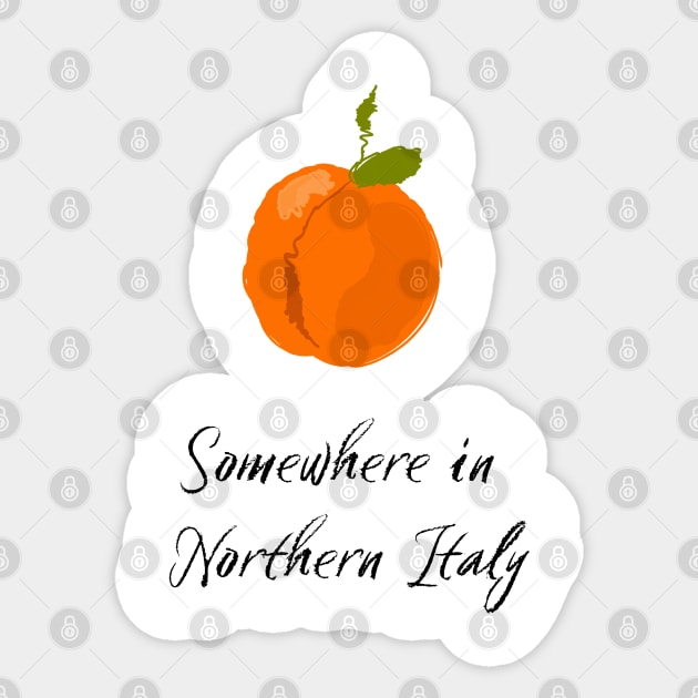 Peach, Call me by your name, Somewhere in Northern Italy Sticker by LePetitShadow